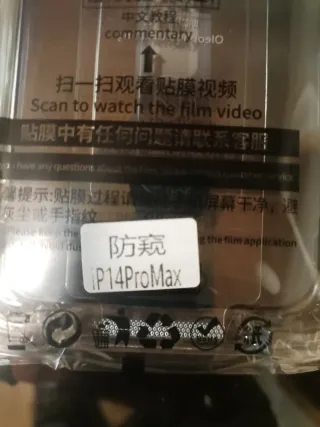 4 Protectores Pantalla iPhone 14 Pro Max Anti-espí