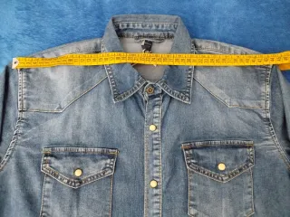 Camicia uomo jeans Trendmaster nuova
