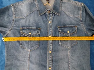 Camicia uomo jeans Trendmaster nuova