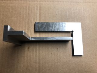 ESCUADRA LISA+C/SOMBRERO 100mm INOX DIN875/0 2P