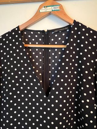 Mono pantalón lunares negro y blanco