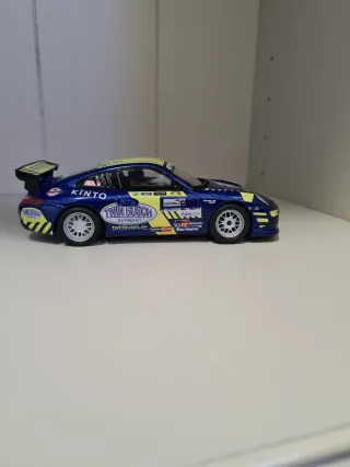 Scalextric Porsche Azul y Amarillo