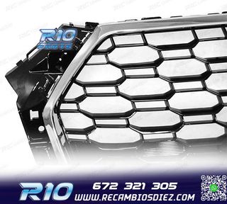 PARRILLA AUDI A4 B9 15-19 LOOK RS4 CROMADO NEGRO PDC