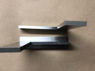 ESCUADRA LISA+C/SOMBRERO 150mm INOX DIN875/0 2P