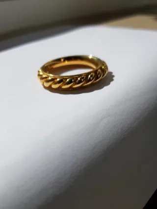 Anello Dorato HERMES per foulard (Solo l'anello)