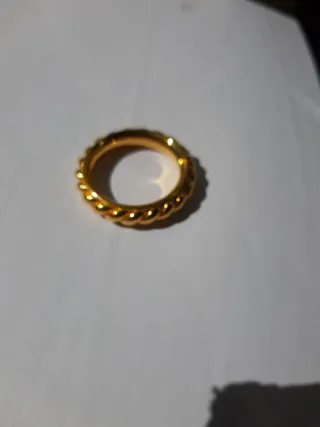 Anello Dorato HERMES per foulard (Solo l'anello)