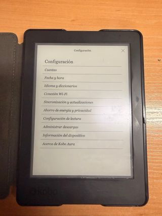 Libro electrónico Kobo Aura Negro