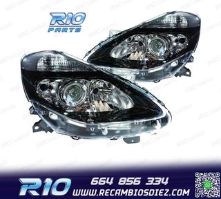FAROS PARA RENAULT CLIO III COLLECTION 09-12 NEGRO