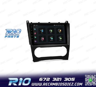 RADIO GPS ANDROID 13 PARA MERCEDES CLASE C W203 CLK W209 G W