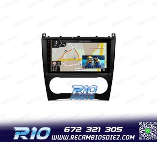 RADIO GPS ANDROID 13 PARA MERCEDES CLASE C W203 CLK W209 G W