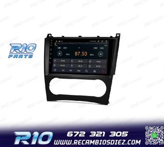RADIO GPS ANDROID 13 PARA MERCEDES CLASE C W203 CLK W209 G W