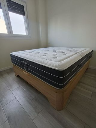 Colchon visco, canape abatible y somieres. CAMAS