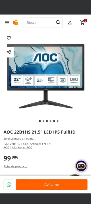 Monitor AOC Negro