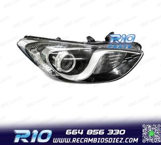 FARO DCH PARA HYUNDAI I30 12- INTERIOR CROMO NEGRO