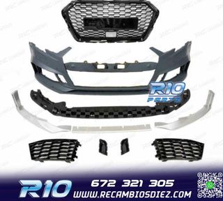 PARAGOLPES DELANTERO AUDI A3 SPORTBACK 16- LOOK RS3 + PARRI