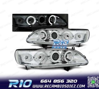 FAROS OJOS ANGEL HONDA ACCORD 98-02 CROMADOS USA