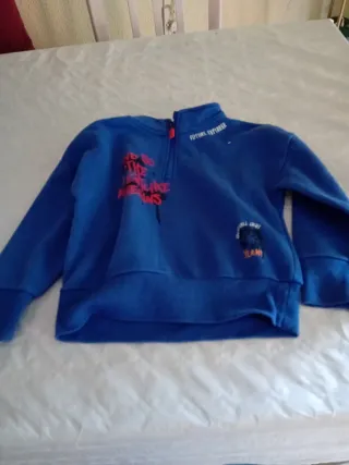 Sudadera niño 5-6 años azul