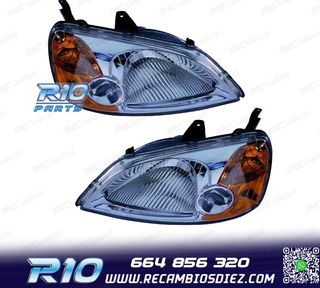 FAROS PARA HONDA CIVIC SEDAN 4P 01-03