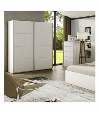 Armario150 X 200 X 60 Cm 2 Puertas Correderas. Bl