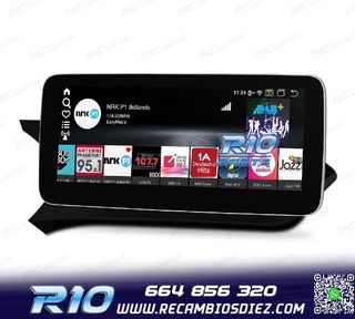 RADIO GPS ANDROID 12 PARA MERCEDES W204 11-14
