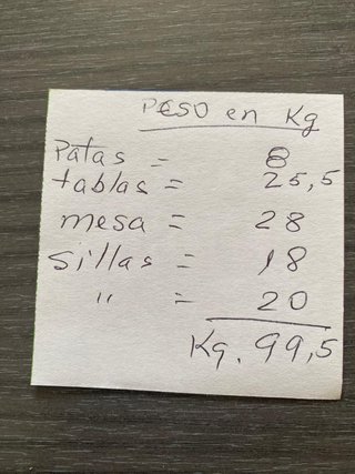 Comedor de madera maciza