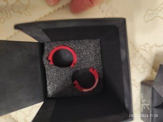 Orologio anello Toy watch rosso e argento