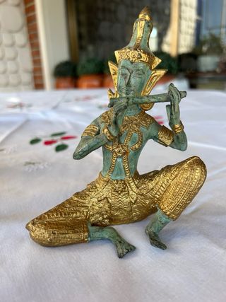 Lote 6 Figuras Danza Tailandesa Bronce