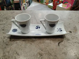 Juego 2 chupitos con bandeja
