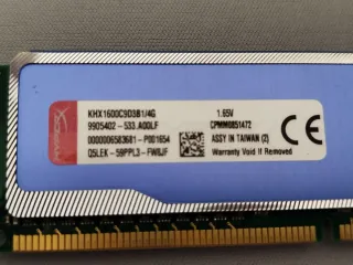 Memoria RAM Kingston HyperX Blu DDR3 4GB 1600MHz