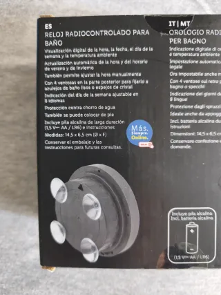 Reloj Baño AURIOL Radio Control