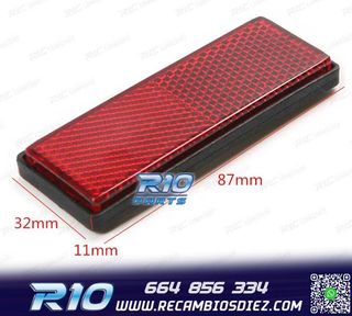 JUEGO DE 2 CATADIÓPTRICOS DE COLOR ROJO