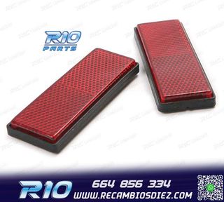 JUEGO DE 2 CATADIÓPTRICOS DE COLOR ROJO