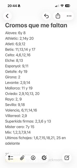 Cromos La Liga 25/26 Panini - Faltas