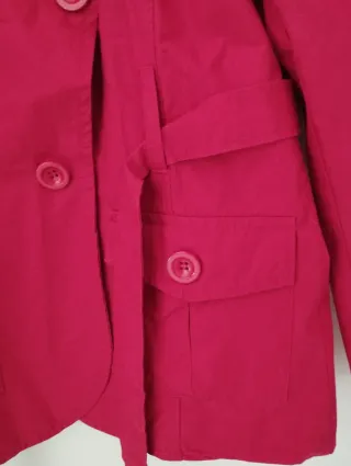 Giacca trench corto CIOCCA cotone rossa tg.M