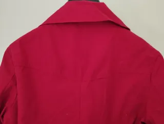 Giacca trench corto CIOCCA cotone rossa tg.M