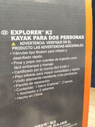 Intex Kayak Hinchable para Adultos Explorer K2 para 2 Personas (68307)