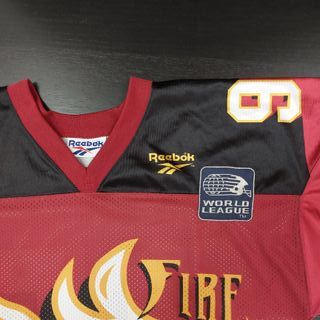 Reebok vintage 95 maglia home WLAF Rhein Fire tg L