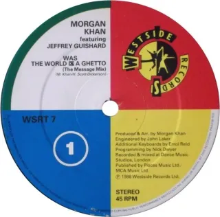 Morgan Khan The World Is A Ghetto Maxi Single 12"