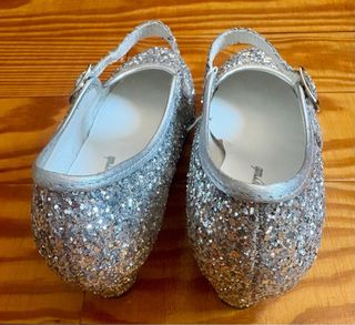 Zapatos baile Roberto Garrudo purpurina plateada