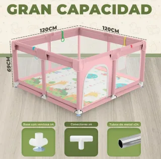 Parque infantil grande para bebé Jupplies