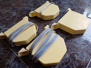 Recogedor abatible de plástico persianas con cuerd