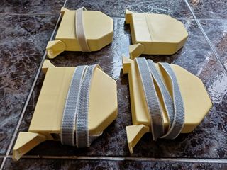 Recogedor abatible de plástico persianas con cuerd