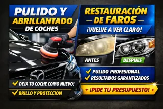 Pulido de vehículos y faros-19 años de experiencia