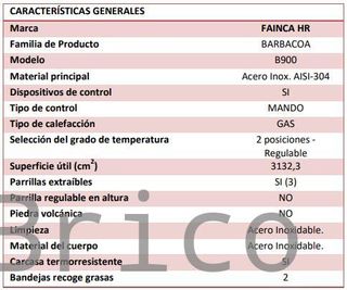 Barbacoa Gas Serie 500 - B900