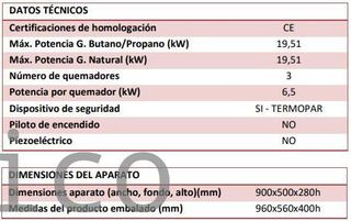 Barbacoa Gas Serie 500 - B900