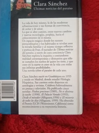 "Últimas noticias paraíso"-Clara Sánchez=3€+regalo