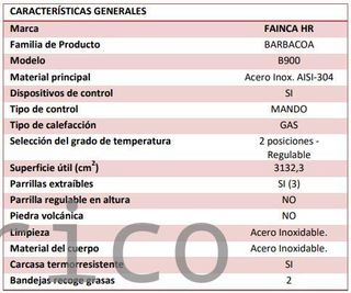 Barbacoa Gas Serie 500 - B900