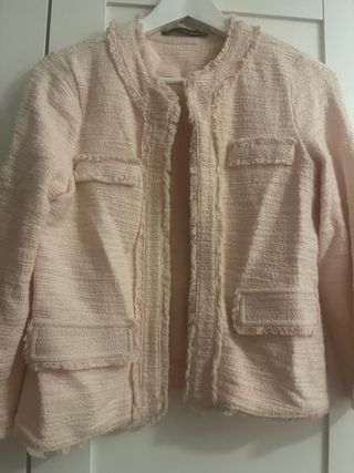 Chaqueta Sfera Rosa Tweed