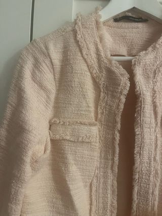 Chaqueta Sfera Rosa Tweed