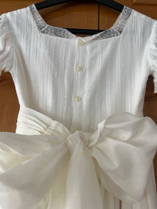 Vestido Comunión Teresa&Leticia Blanco talla 10
